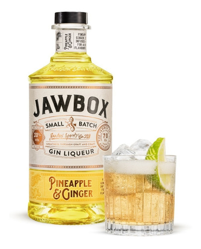 Jawbox Gin Liqueur Pineapple & Ginger - Small Batch