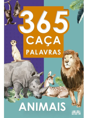 Livro 365 Caça-palavras - Animais