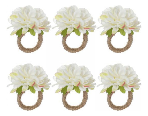 2 X 6x Servilleteros En Forma De Flor Manualidades