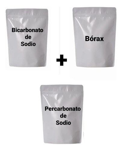 Percarbonato Sodio + Bicarbonato + Bórax  1 Kg (c/u) Puros