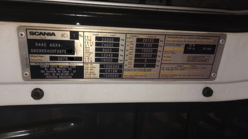 Scania R-440 6x4 A Bug Leve 2015 Muito Nova 330.000,00...