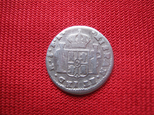 Chile 1/2 Real 1809 Plata 