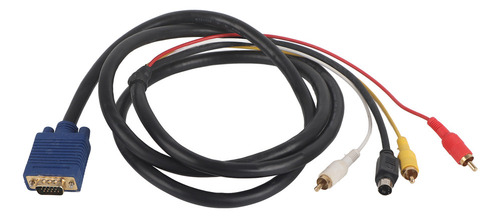 Adaptador De Cable De Vídeo Vga Macho De 15 Pines A 3 Rca De