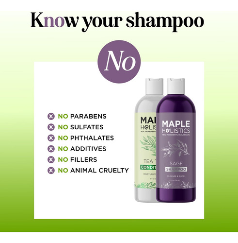 Set De ChampĂș Y Acondicionador Maple Holistics Tea Tree