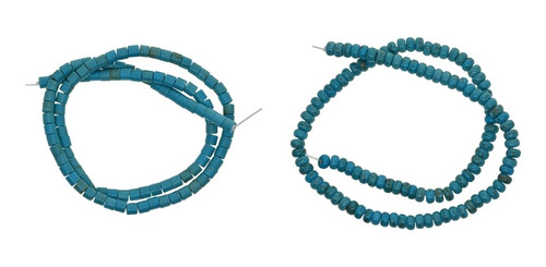 Turquesa Espaciador Perlas Piedras Camas De Ábaco 6x3mm