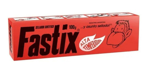 Imagen 3 de 4 de Pegamento Fastix Alta Temperatura Sellador Sintético 100 Grs