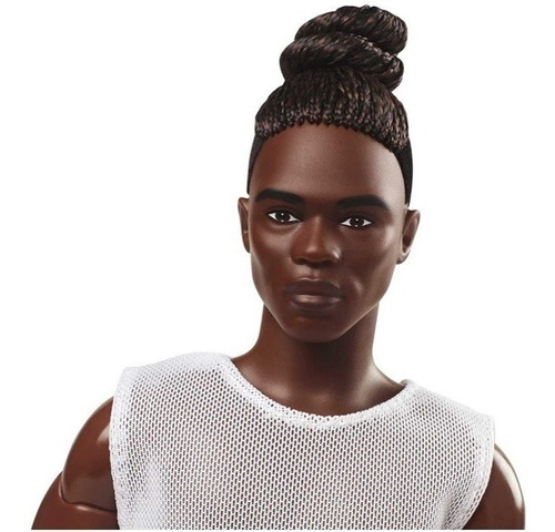 Imagem 1 de 12 de Barbie Ken Negro Collector Looks Com Tranças Coque Ms