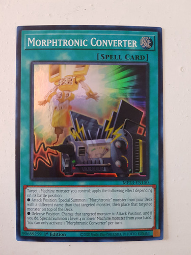 Set 2 Cartas Yu-gi-oh! Morphtronic Converter Mp23-en150 Morphtronic Converter Inglés (Usado)