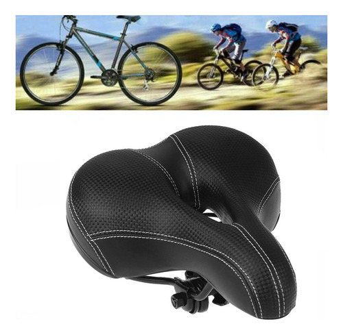 Asiento Cómodo Con Cojín Ancho Para Bicicleta Con Funda Impe