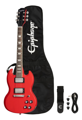 Guitarra Electrica EpiPhone Power Players Sg Lava Red Color Rojo