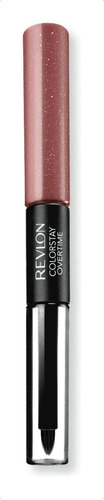 Labial Revlon Lipcolor ColorStay Overtime color bare maximum brillante