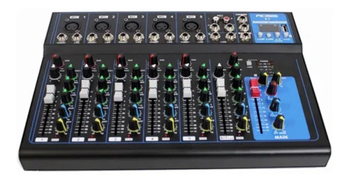 Consola Mixer 8 Canales + Bluetooth Ross F7