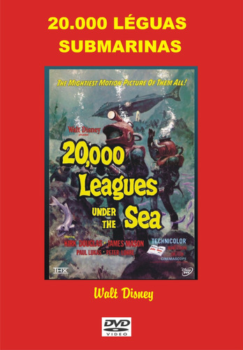 Dvd - 20.000 Léguas Submarinas - Walt Disney - 1954