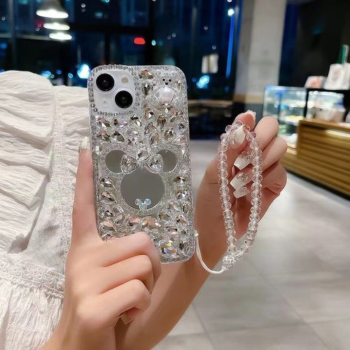 Funda Diamond Bear Mirror For Samsung S24/a05s