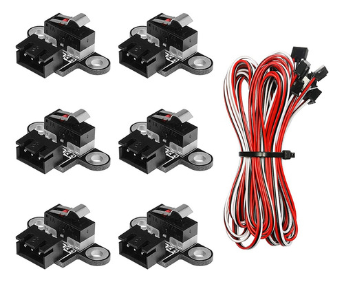 6 Miniinterruptores De Límite Con Cable De 3 Pines De 1 M Pa