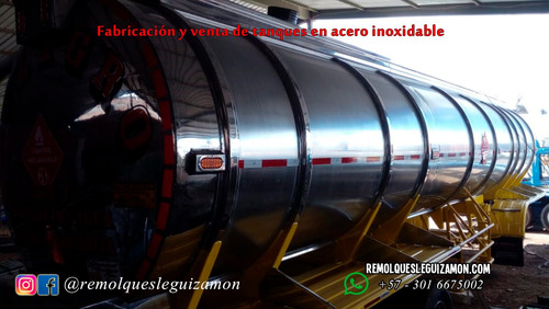 Tanque En Acero Inoxidable, Trailer, Cama Baja, Fabricación