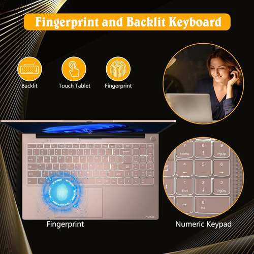 Laptop Nimo 15.6 Fhd, 16gb Ram, 1tb Ssd, Oro Rosa