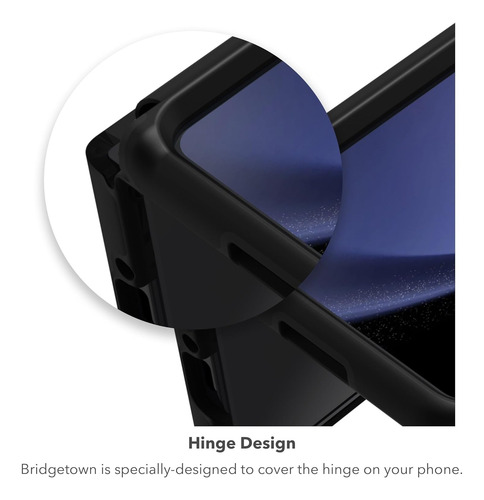 Protector Case Para Samsung Galaxy Z Fold 5 Zagg Slim Negro
