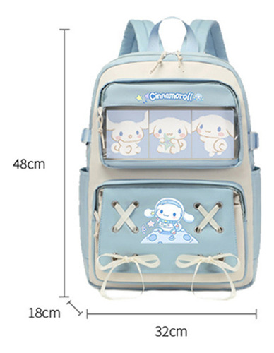 Mochila Kawaii Cinnamoroll For Adolescentes Con Bolsas De Equipaje