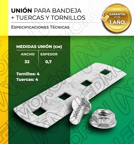 Union Para Bandeja Portacable Con Buloneria