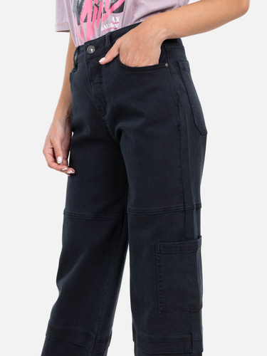 Jeans Rush Negro Mujer Maui And Sons