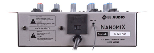 Mesa de sonido Nanomix Ll Audio Na502r Bt para mezclador de 4 canales