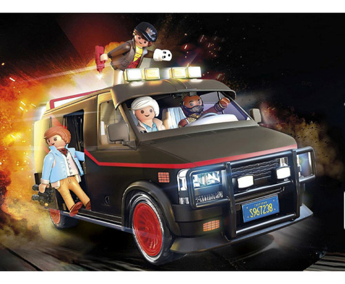 The A-team Van Playset Retro (los Magníficos)