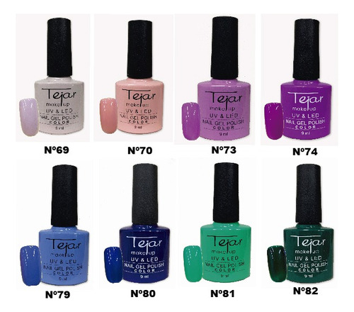 Esmaltes Semipermanente Uv/led Tejar X 24