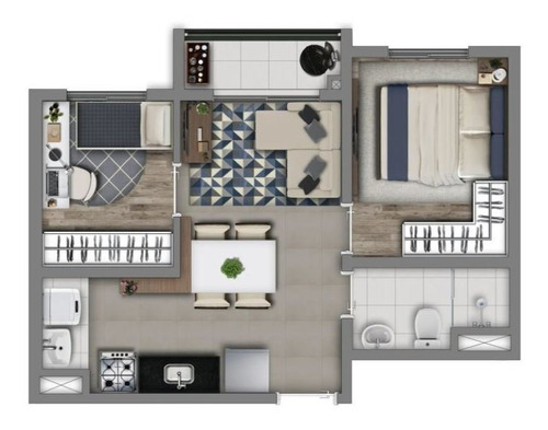 Imagem 15 de 17 de Apartamento À Venda No Bairro Socorro - São Paulo/sp - O-17578-28789