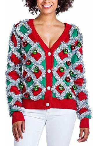 Sweater Navideño Mujer Patrones Animales