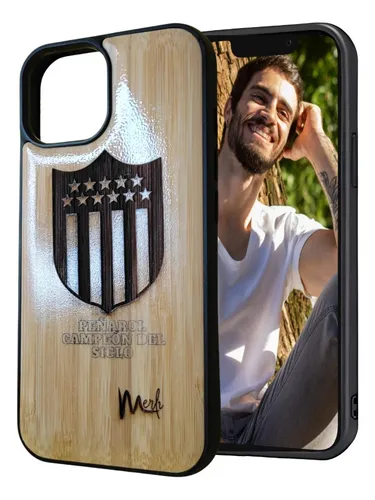 Carcasa Funda Bamboo Personalizable Grabada Para Iphone 13 Marrón Claro