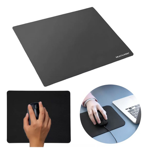 Mouse Pad Multilaser Standard Preto AC027