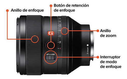 Lente Alpha Fe 85 mm F1.4 Gm Sel85f14gm Sony
