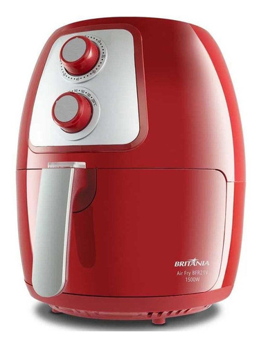 Fritadeira Elétrica Air Fry Britânia 4l Bfr21v 110v-vermelha Cor Vermelho