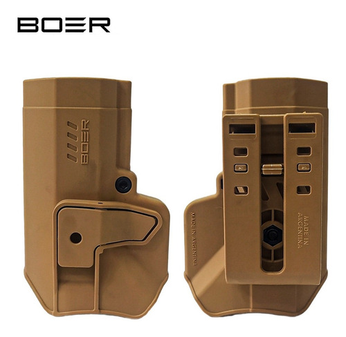 Imagen 3 de 10 de Funda Pistolera Táctica Polímero Boer Nivel2 Bersa Pro Tpr 9