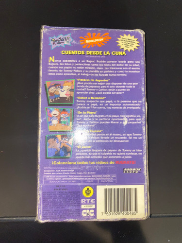 Vhs De Los Rugrats, Cuentos Desde La Cuna (Usado)