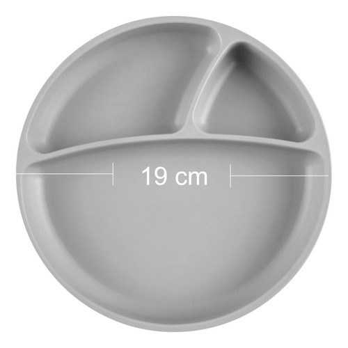 Imagen 4 de 5 de Plato De Silicona Bebe Antideslizante Minikoioi Portions
