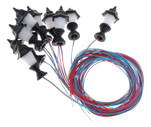 ... 10x Modelo De Luces De Calle En Miniatura Led Ho
