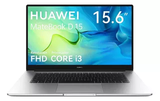 Laptop Huawei Matebook D15 I3 11.5va Gen 8gb + 256gb Plata Color Mystic silver