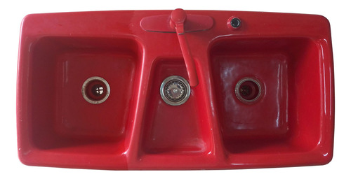 Fregadero De Cocina Kohler Esmalte Rojo Sobre Hierro Fundido