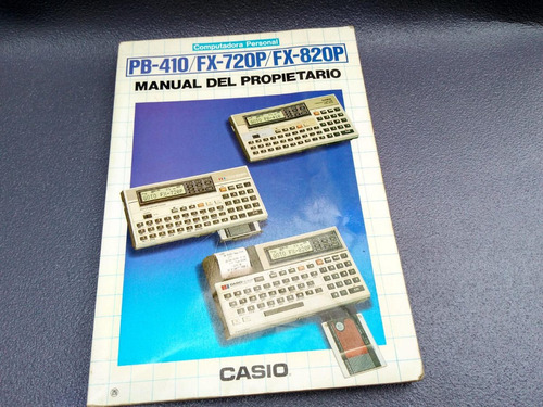 Mercurio Peruano: Libro Manual Calculadora Pb410 Fx820p L99