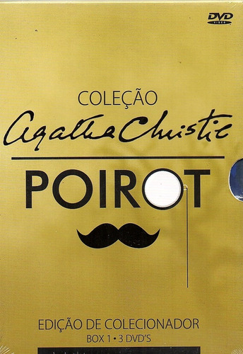 Coleção Agatha Christie Poirot Box 1 - 3 Dvds 
