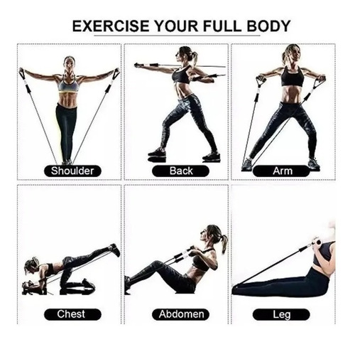 Ligas Elásticas De Resistencia Ejercicio Gym Casa Kit 11 Pzs