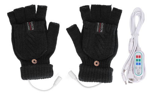 Guantes Térmicos Con Calefacción Usb, 1 Par, Con Calefacción