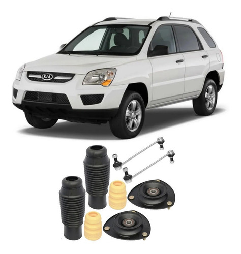 Kit Batente Kia Sportage + Bieleta Dianteiro