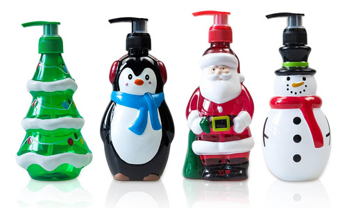 Dispensadores De Jabón Decorativos De Navidad, Botellas Dis