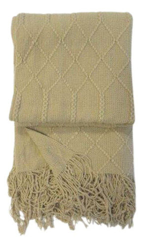 Manta Decorativa De Punto 152 Cm Kaki