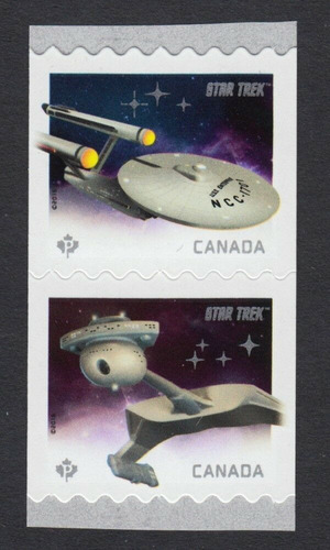 Imagen 1 de 1 de Canadá 2016 : Star Trek , 50 Aniv Viaje Estrellas , 2 Naves