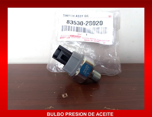 Sensor Bulbo Valvula Presion De Aceite Starlet 2e Tercel 3e