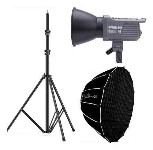 Aputure Amaran 100d S Con Light Dome Se Softbox Y Kit De Sop